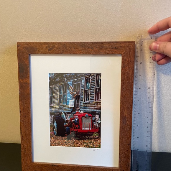 Rustic Ford Farm Tractor Framed Photo - Picture 3 of 6